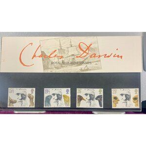 Charles Darwin Royal Mail Mint Stamps 1982 Pack No. 132 By David Gentleman UK